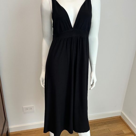 J Crew Black Maxi Dress Size M - Picture 1 of 6